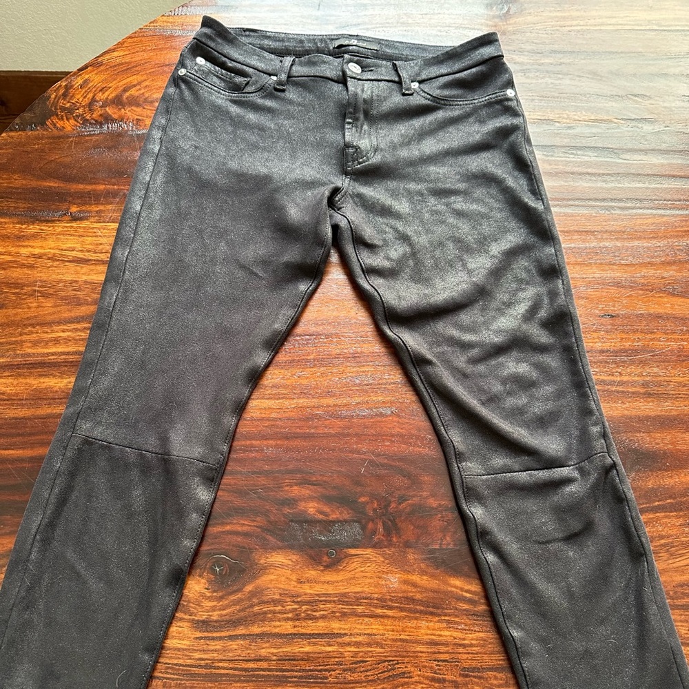 7 for all Mankind black polyester/spandex pants size 28